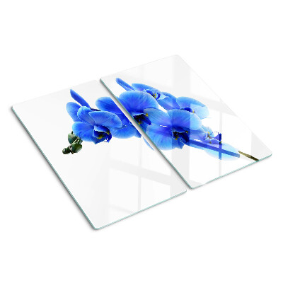 Szklana deska kuchenna Niebieskie orchidee
