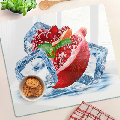Szklana deska kuchenna Granat w lodzie