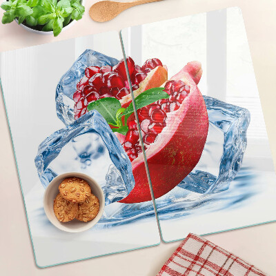 Szklana deska kuchenna Granat w lodzie