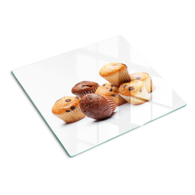 Szklana deska kuchenna Muffinki czekoladowe i waniliowe