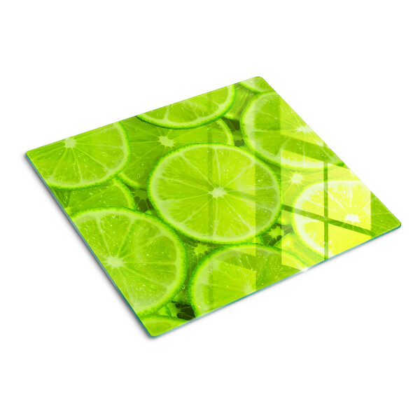 Deska kuchenna szklana Plastry limonki