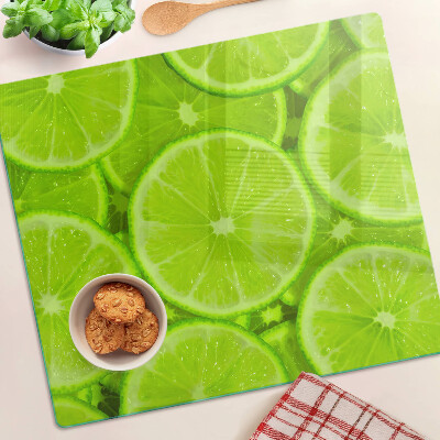 Deska kuchenna szklana Plastry limonki