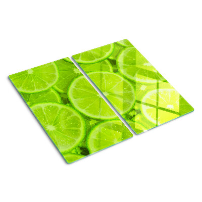 Deska kuchenna szklana Plastry limonki