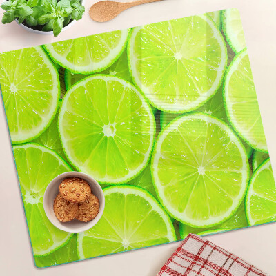 Szklana deska do krojenia Plastry limonki