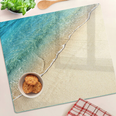 Deska kuchenna szklana Plaża i fale morskie