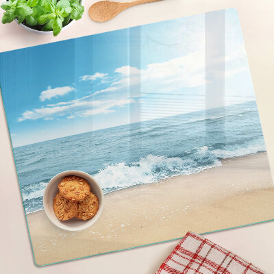 Szklana deska do krojenia Plaża i morze