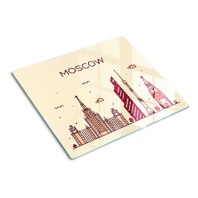 Deska kuchenna szklana Moscow skyline illustration