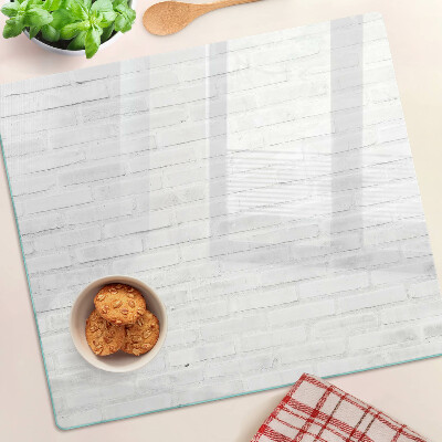 Deska kuchenna szklana Ceglana ściana w stylu minimalistycznym