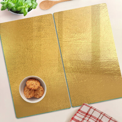 Szklana deska do krojenia Złota powierzchnia z refleksami