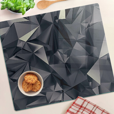 Szklana deska kuchenna Geometria w odcieniach szarości