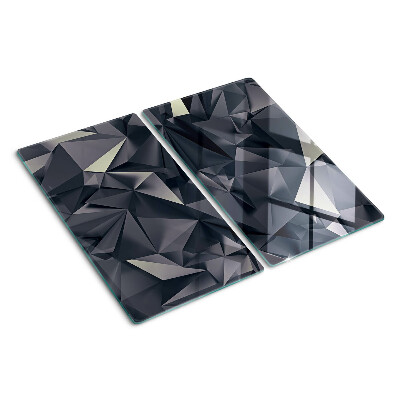 Szklana deska kuchenna Geometria w odcieniach szarości
