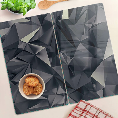 Szklana deska kuchenna Geometria w odcieniach szarości