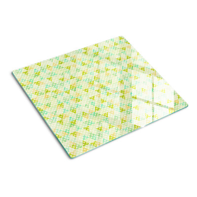 Deska kuchenna szklana Geometria w pastelowych kolorach