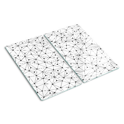 Deska kuchenna szklana Geometria sieciowa