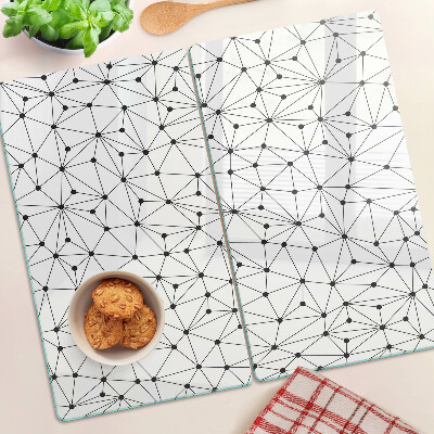 Deska kuchenna szklana Geometria sieciowa