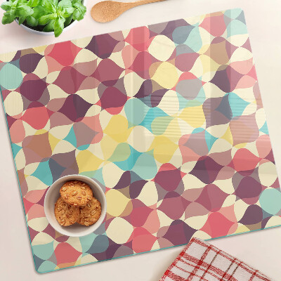 Deska kuchenna szklana Geometria kolorowych kółek