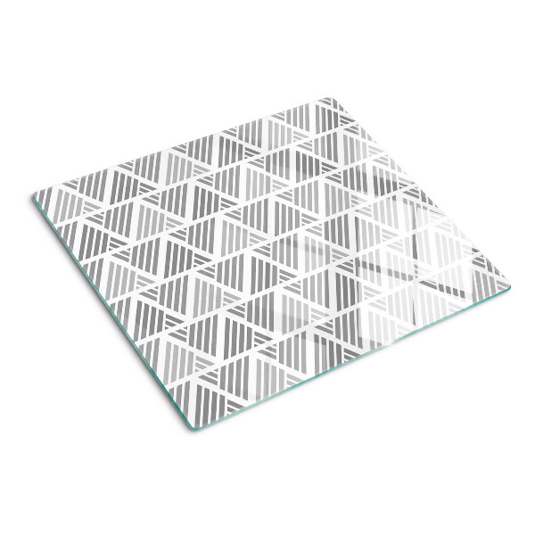 Deska kuchenna szklana Geometryczne wzory w odcieniach szarości