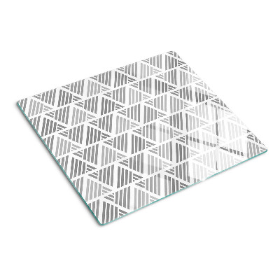 Deska kuchenna szklana Geometryczne wzory w odcieniach szarości
