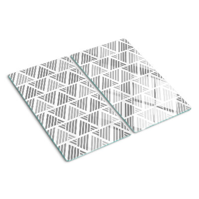 Deska kuchenna szklana Geometryczne wzory w odcieniach szarości