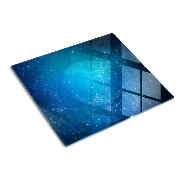 Szklana deska do krojenia Motyw geometrycznych linii i punktów