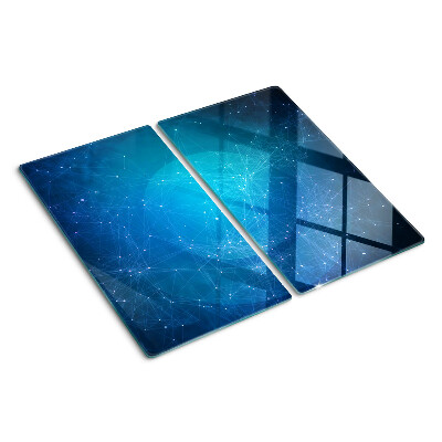 Szklana deska do krojenia Motyw geometrycznych linii i punktów