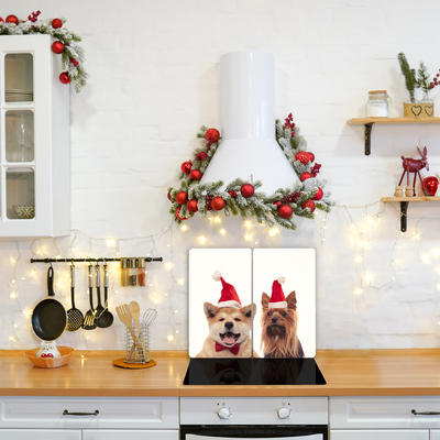Deska kuchenna Psy Święty Mikołaj Święta