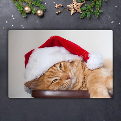 Deska do krojenia Kot Czapka Mikołaja Święta