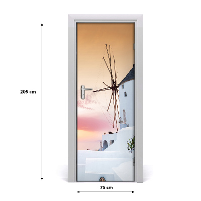 Fototapeta samoprzylepna na drzwi Santorini Grecja