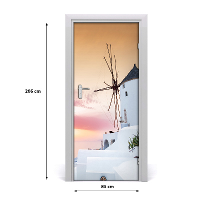 Fototapeta samoprzylepna na drzwi Santorini Grecja