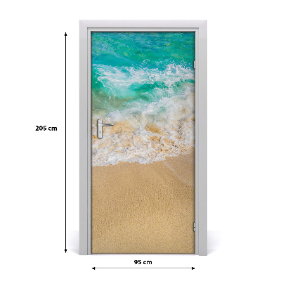 Naklejka na drzwi samoprzylepna Plaża i morze