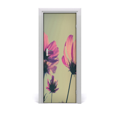 Fototapeta samoprzylepna na drzwi Różowe kwiaty
