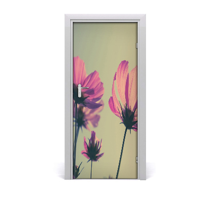 Fototapeta samoprzylepna na drzwi Różowe kwiaty