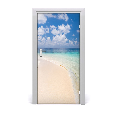 Naklejka na drzwi samoprzylepna Plaża Malediwy