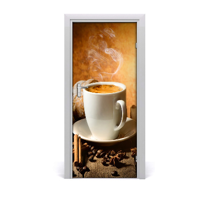 Okleina samoprzylepna na drzwi Filiżanka kawy