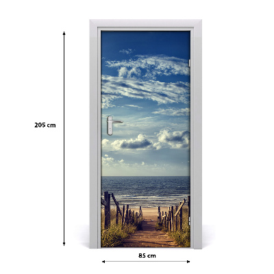 Naklejka na drzwi samoprzylepna Ścieżka na plażę