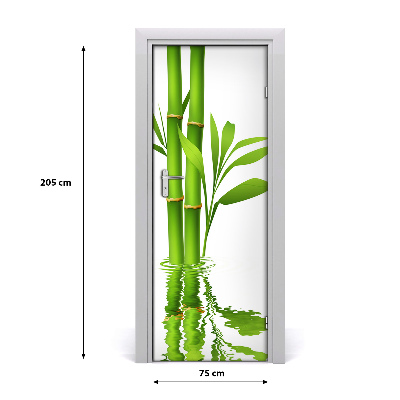 Naklejka samoprzylepna na drzwi Bambus