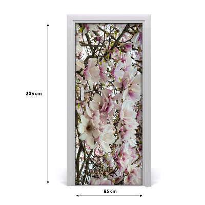 Nalepka Naklejka fototapeta na drzwi Kwiaty magnolii