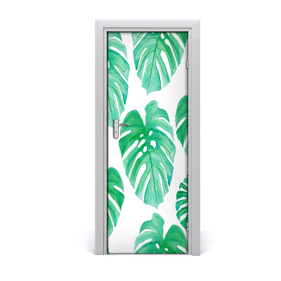 Okleina samoprzylepna fototapety na drzwi Monstera