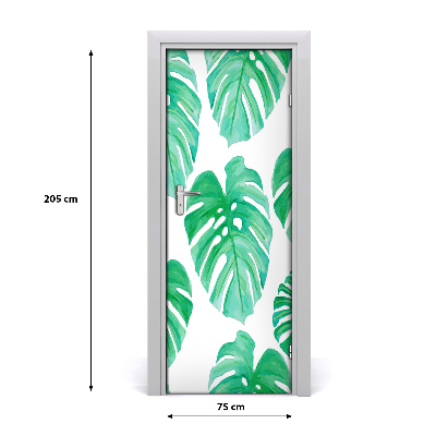 Okleina samoprzylepna fototapety na drzwi Monstera