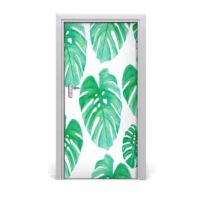 Okleina samoprzylepna fototapety na drzwi Monstera