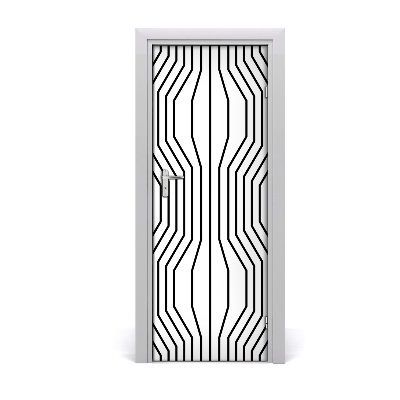 Naklejka fototapeta na drzwi Geometryczne linie