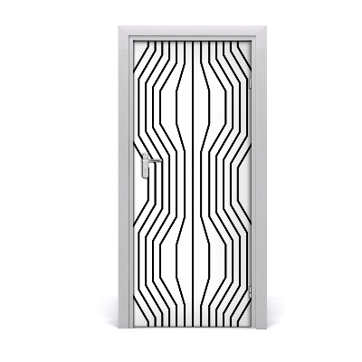 Naklejka fototapeta na drzwi Geometryczne linie