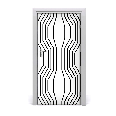 Naklejka fototapeta na drzwi Geometryczne linie