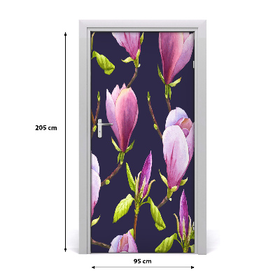 Okleina samoprzylepna fototapety na drzwi Magnolia
