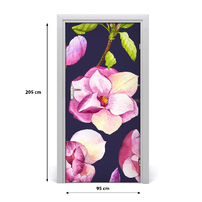 Okleina samoprzylepna fototapety na drzwi Magnolia