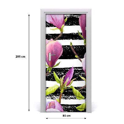 Okleina samoprzylepna fototapety na drzwi Magnolia