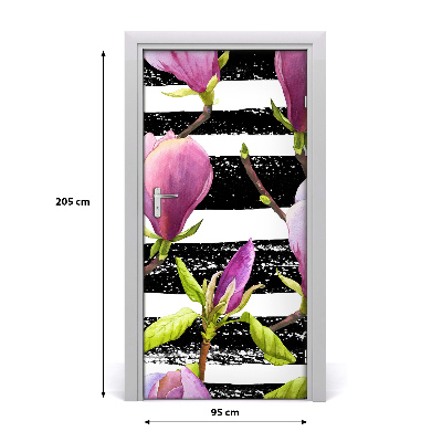 Okleina samoprzylepna fototapety na drzwi Magnolia