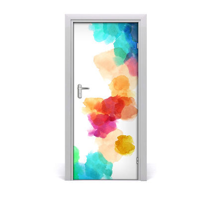 Naklejka samoprzylepna na drzwi Kolorowe plamy