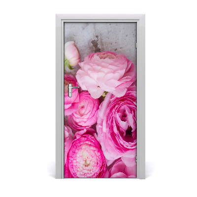 Nalepka Naklejka fototapeta na drzwi Różowe jaskry