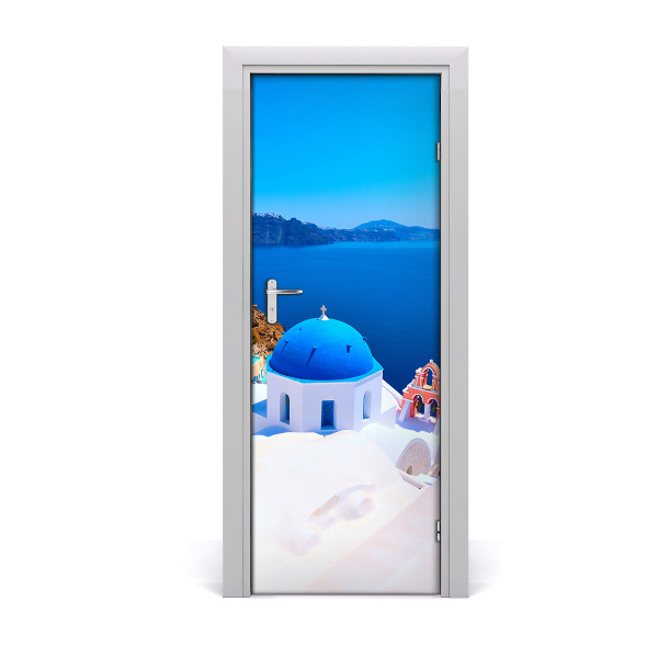 Fototapeta samoprzylepna na drzwi Santorini Grecja